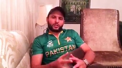 Afridi is telling about carier and there performing in T20 worldcup: