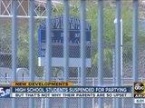 High school students suspended for partying