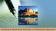 PDF  Auditing  Assurance Services A Systematic Approach PDF Book Free