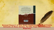 PDF  Annual Report of the State Superintendent of Public Schools of New Jersey for the Year Read Online