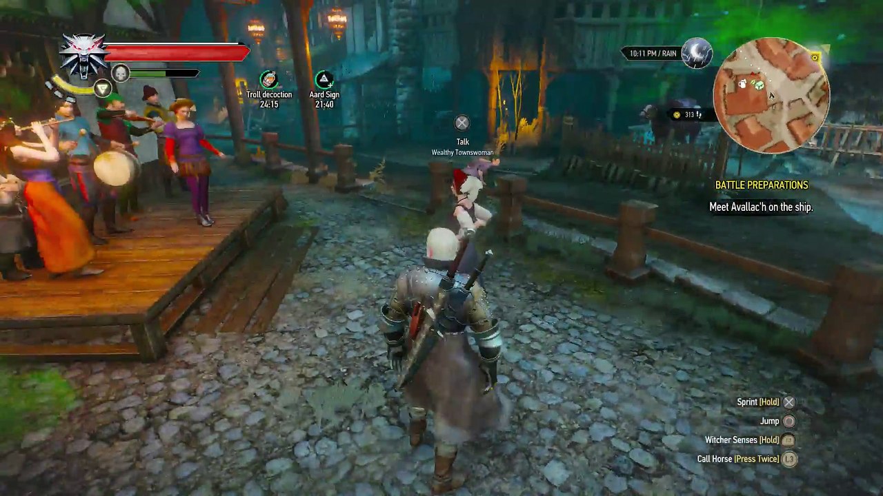 WITCHER 3 DEATH MARCH! WALKTHROUGH 253 - DOWRY & SCAVENGER HUNT WOLF'S SCHOOL GEAR PART 5