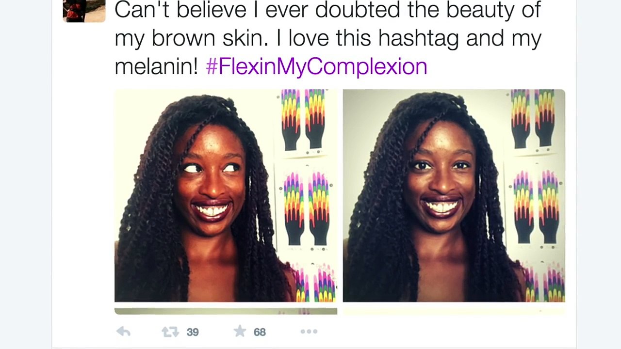 #FlexInMyComplexion - The dark skin beauty slogan that sparked an argument about race