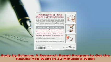 PDF  Body by Science A Research Based Program to Get the Results You Want in 12 Minutes a Week  EBook