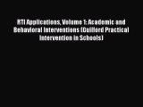 [Read book] RTI Applications Volume 1: Academic and Behavioral Interventions (Guilford Practical