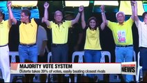 Rodrigo Duterte claims victory in Philippine presidential election