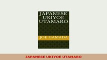 PDF  JAPANESE UKIYOE UTAMARO Ebook