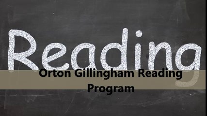 Orton Gillingham reading program and lesson plans for children