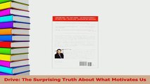 Read  Drive The Surprising Truth About What Motivates Us Ebook Free