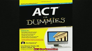READ book  ACT For Dummies Full Free