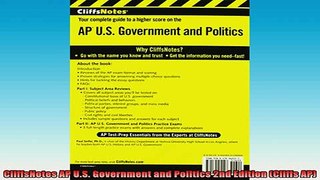 READ book  CliffsNotes AP US Government and Politics 2nd Edition Cliffs AP Full EBook