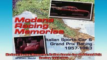 READ book  Modena Racing Memories Italian Sports Car and Grand Prix Racing 19571963  FREE BOOOK ONLINE