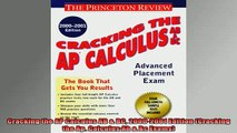 Free Full PDF Downlaod  Cracking the AP Calculus AB  BC 20002001 Edition Cracking the Ap Calculus Ab  Bc Full Free