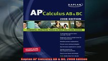 READ book  Kaplan AP Calculus AB  BC 2008 Edition Full EBook