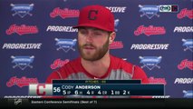 Cleveland Indians pitcher Cody Anderson on his loss to the Kansas City Royals