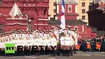 Vladimir Putin’s Female Troops Parade Celebrate Victory of WWII