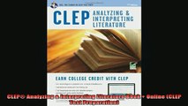 Free Full PDF Downlaod  CLEP Analyzing  Interpreting Literature Book  Online CLEP Test Preparation Full EBook
