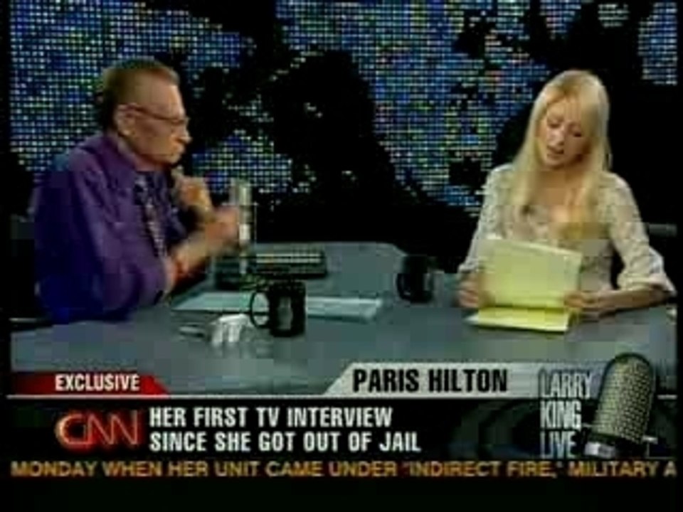 Paris Hilton on Larry King p3