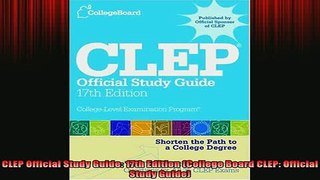 READ FREE FULL EBOOK DOWNLOAD  CLEP Official Study Guide 17th Edition College Board CLEP Official Study Guide Full Ebook Online Free