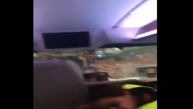 Man United players during the coach incident(inside the bus) - West Ham vs Manchester United 10-05-2016 HD