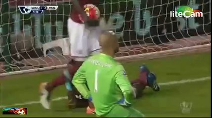Anthony Martial goal 2 West Ham 0-0 Manchester United [10/05/2016]