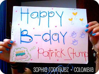 Happy Birthday 28 Patrick Stump from STUMPERS