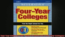 READ book  Four Year Colleges 2007 Guide to Petersons FourYear Colleges Free Online