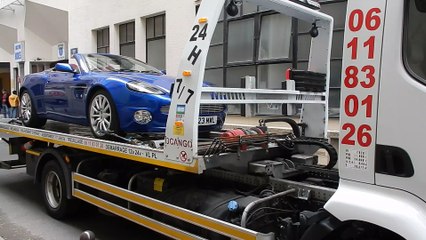 Remorquage aston martin sur Plateau de Chrono depann