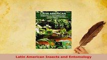 PDF  Latin American Insects and Entomology Free Books