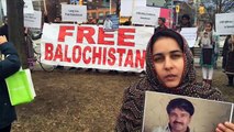Baloch Canadians burn Pakistan Flag to Protest killing of Balochistan politician Dr. Mannan Baloch