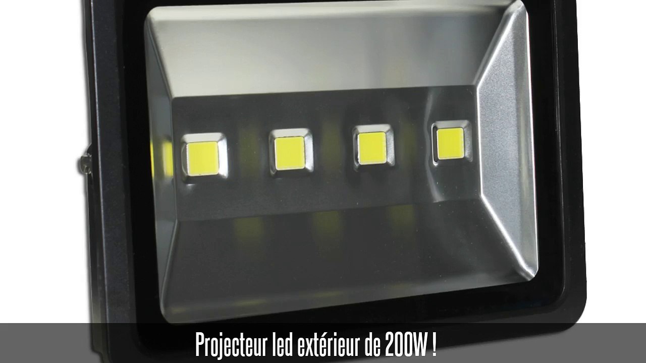 Projecteur led étanche haute puissance, 200W, 120°, blanc froid