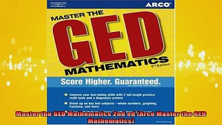 READ book  Master the GED Mathematics 2nd ed Arco Master the GED Mathematics Free Online