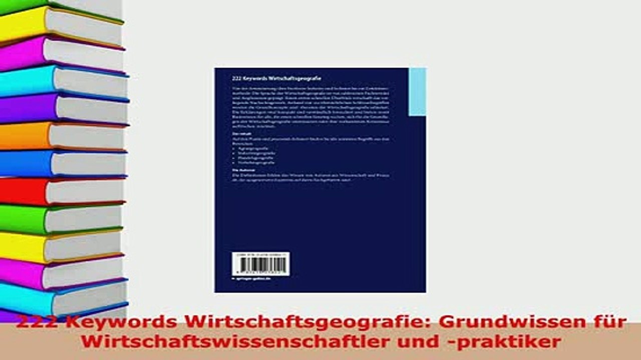 PDF  222 Keywords Wirtschaftsgeografie Grundwissen für Wirtschaftswissenschaftler und Download Full Ebook