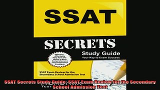 Downlaod Full PDF Free  SSAT Secrets Study Guide SSAT Exam Review for the Secondary School Admission Test Full EBook