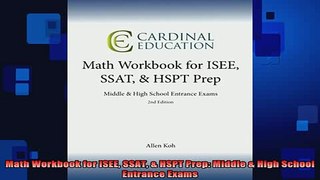 Downlaod Full PDF Free  Math Workbook for ISEE SSAT  HSPT Prep Middle  High School Entrance Exams Free Online