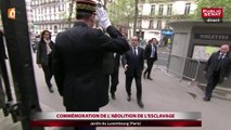 François Hollande arrive au Sénat