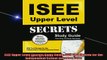 READ book  ISEE Upper Level Secrets Study Guide ISEE Test Review for the Independent School Entrance Online Free