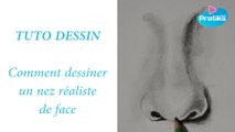 Tuto Dessin : Comment dessiner un nez réaliste de face