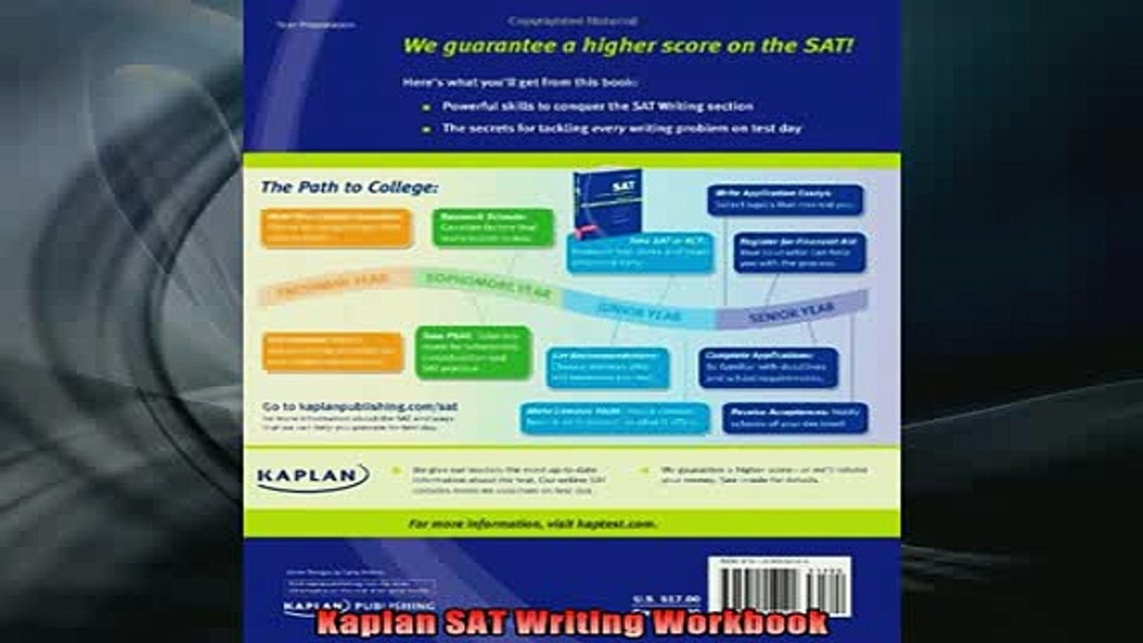 READ book  Kaplan SAT Writing Workbook Free Online