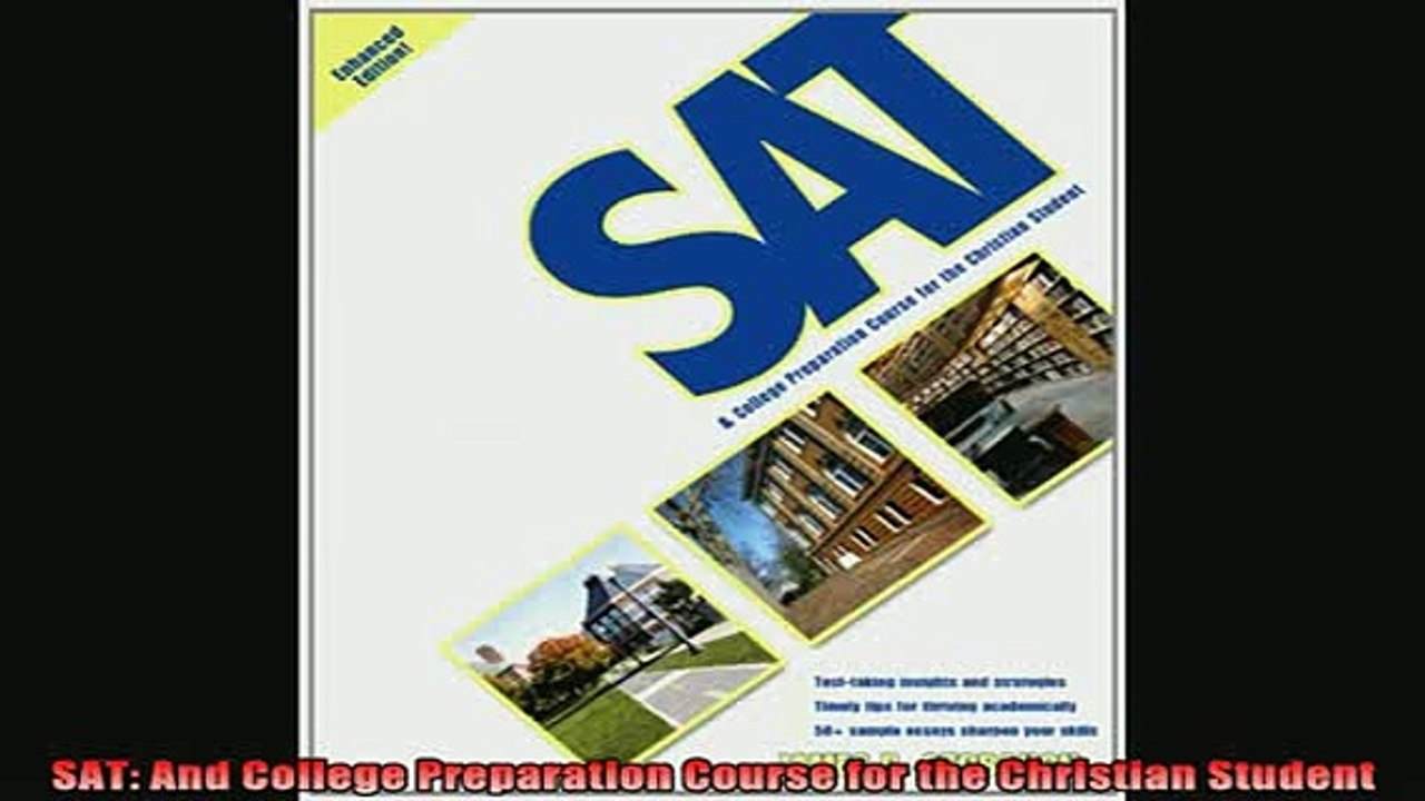 READ book  SAT And College Preparation Course for the Christian Student Full Free
