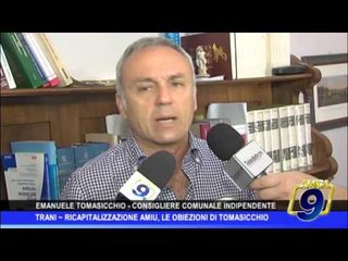 Trani | Ricapitalizzazione Amiu, le obiezioni di Tomasicchio