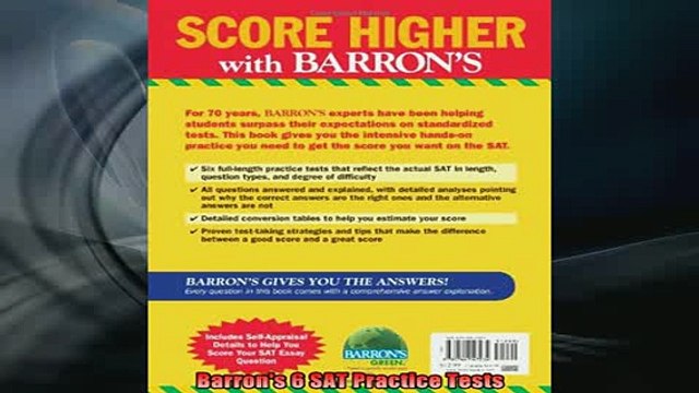 READ FREE Ebooks Barrons 6 SAT Practice Tests Full EBook
