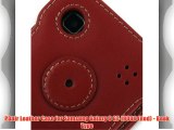 PDair Leather Case for Samsung Galaxy S GT-i9000 (Red) - Book Type