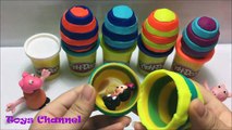 Play Doh Minnie Mouse Surprise Eggs Peppa Pig Español Superman vs Batman Hulk Lego Shopkins