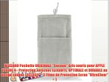 MUZZANO Pochette ORIGINALE Cocoon Gris souris pour APPLE IPHONE 4 - Protection Antichoc ELEGANTE