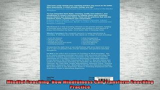Downlaod Full PDF Free  Mindful Coaching How Mindfulness Can Transform Coaching Practice Online Free