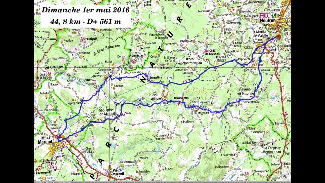 VELORIZON SUD OUEST A NONTRON DIMANCHE 1ER MAI 2016