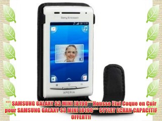 Télécharger la video: *** SAMSUNG GALAXY S3 MINI I8190***Housse Etui Coque en Cuir pour SAMSUNG GALAXY S3 MINI I8190***