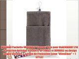 MUZZANO Pochette ORIGINALE Cocoon Gris pour BLACKBERRY Z10 - Protection Antichoc ELEGANTE OPTIMALE