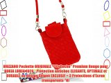 MUZZANO Pochette ORIGINALE CityPoche Premium Rouge pour NOKIA LUMIA 1020 - Protection Antichoc