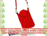 MUZZANO Pochette ORIGINALE CityPoche Premium Rouge pour LG NEXUS 4 - Protection Antichoc ELEGANTE